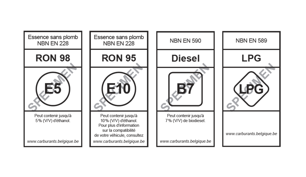L’étiquetage des carburants identique dans toute l’Europe FOD Economie de presse)